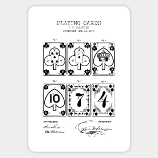 PLAYING CARDS patent bling art, Sticker